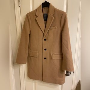 Brand New — Club Monaco - Men’s Textured Topcoat - Camel Color Size 38